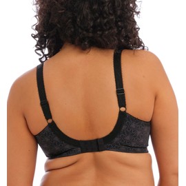 Elomi Women's Plus-size Kim Stretch Lace Underwire Plunge Bra Bra, -black, 32H