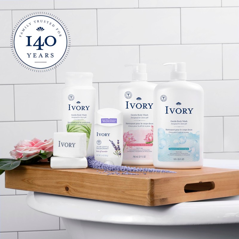 Ivory Body Wash, Designed for the Whole Family, Gentle Formula,