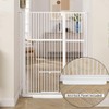 unipaws 56" Tall Pet Gate with Cat Door, 41-45" Extra