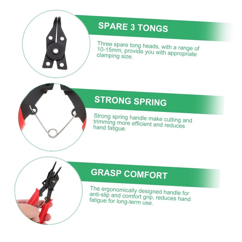 DOITOOL 4-in-1 Multi-tool Wire Pliers Set for Circlip Removal and