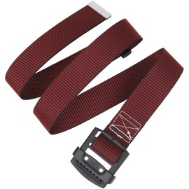 SK11 Lightweight Slide Buckle Belt, Belt Width 1.9 inches (49 mm), Maximum Effective Dimensions 44.5 inches (1130 mm), Black x Red SB-AS49-ST-RD