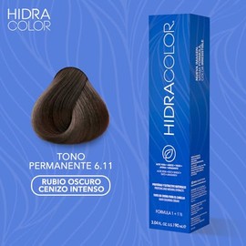 HIDRACOLOR Tono 6.11 Rubio Oscuro Cenizo Intenso Tinte Permanente 90ml
