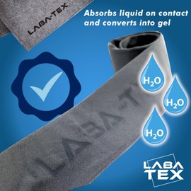 LABA-TEX Flood Barriers - 4 Pieces 4L Water Acivated Mobile Flood Protection 120 x 10 cm Water-Activated Flood Barriers for Garages House Cellar Door Sandless Flood Protection Bags Water Protection