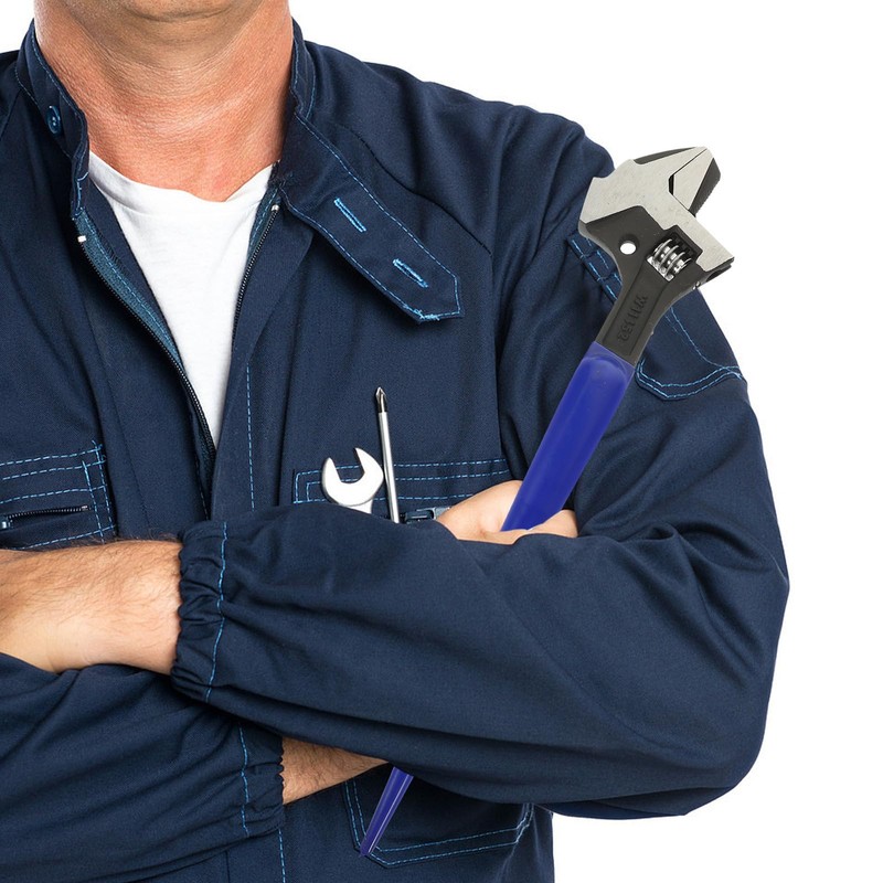 ULTECHNOVO Pointed Tail Wrench Heavy Duty Wide Open Adjustable Spud