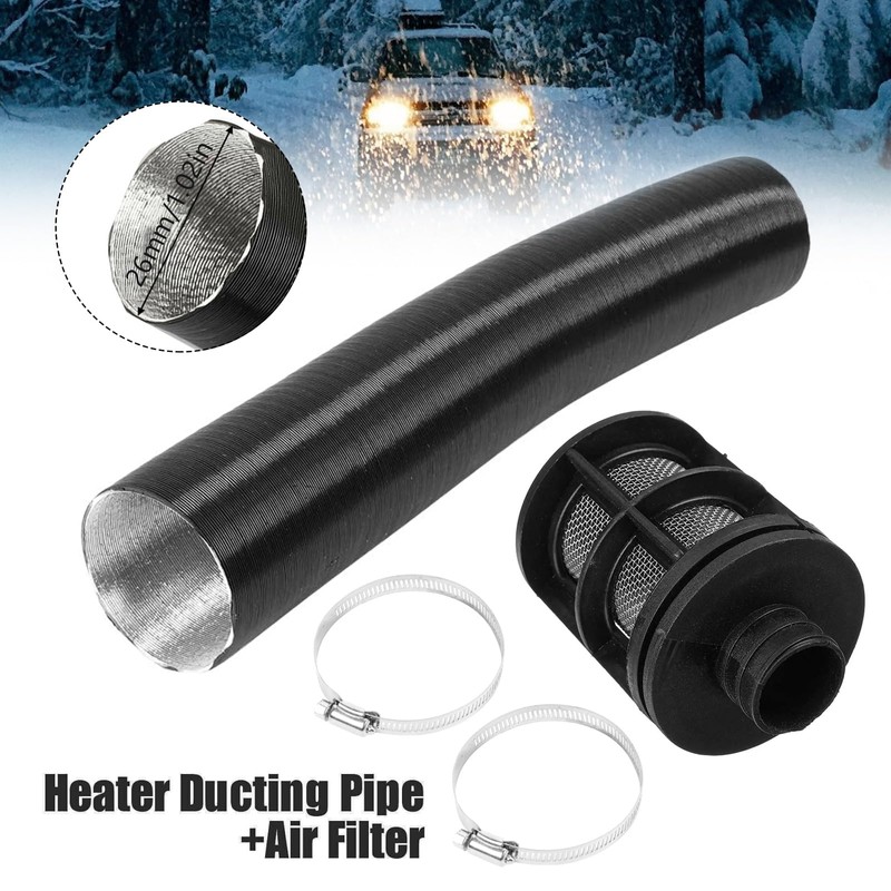 25mm Air Intake Filter Silencer and Intake Pipe with Clip