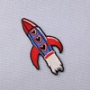 Rocket Space Shuttle Patch Embroidered Applique Iron On Sew On