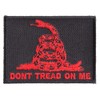 Don't Tread On Me Gadsden Flag Red Over Black Patch
