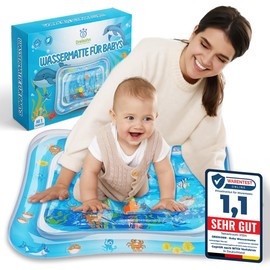 Dreisohn Wassermatte Baby BPA Frei – Ideale Wasserspielmatte Baby, Aqua Matte Baby, und Water Mat Baby zur Förderung motorischer Fähigkeiten als Matte Baby und Babymatte, perfekte Spielmatte Baby.