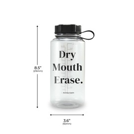 Session Goods Clear Water Bottle 32oz - Gym Water Bottle Perfect for Running & Hiking, Leak-Proof, BPA-Free, Sports Water bottle flip top with Wide Mouth & Measurement Scales - Easy to Clean