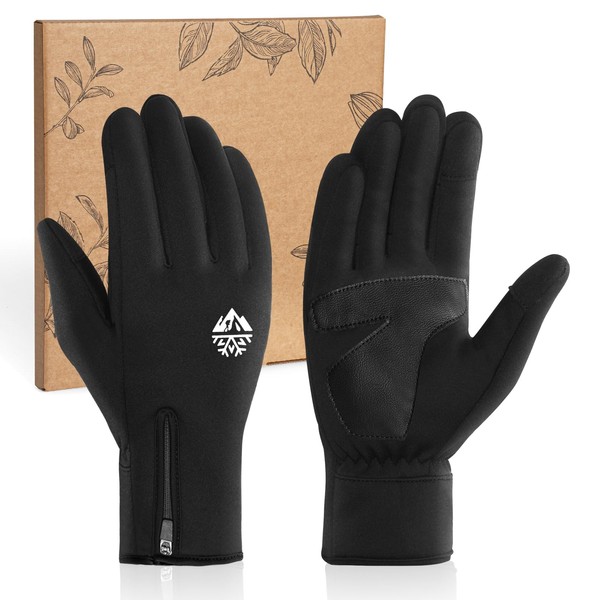 RIGWARL Winter Gloves for Men Women, Waterproof Warm Touchscreen Cycling