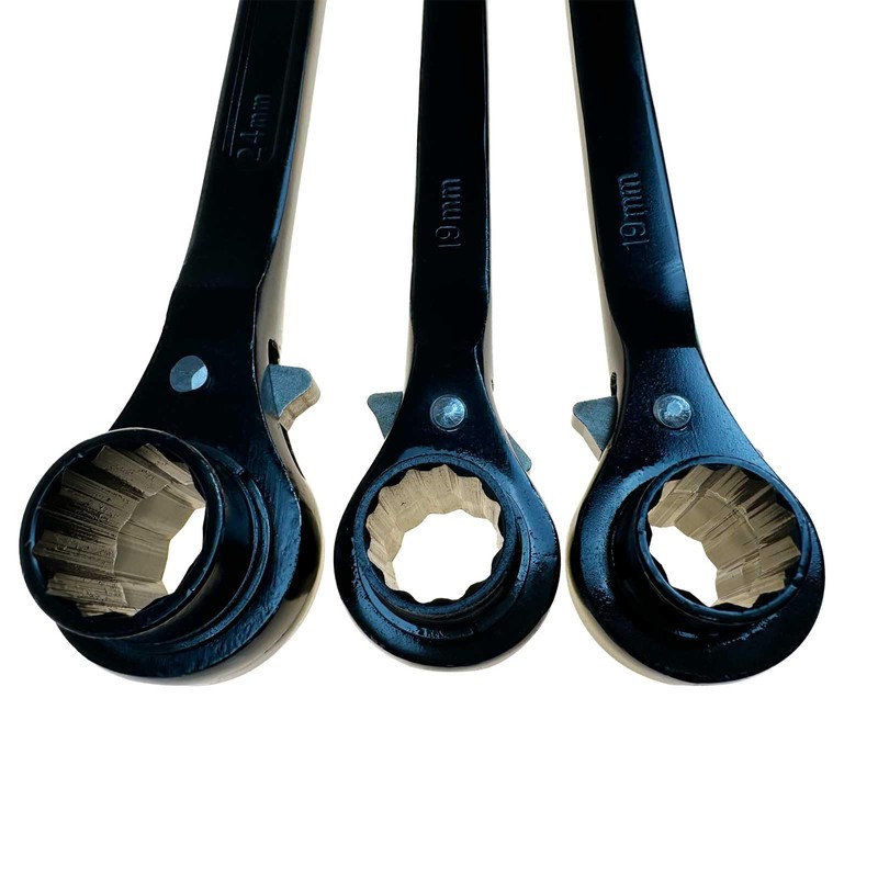 HXymxkeqi 1PCS Multi-Function Podger Ratchet Spanner, 24mm & 30mm 6-Point