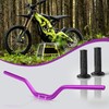 Axiniu Dirt Bike Handlebars with Grips, 7075 Aluminum 31.8mm Handlebars
