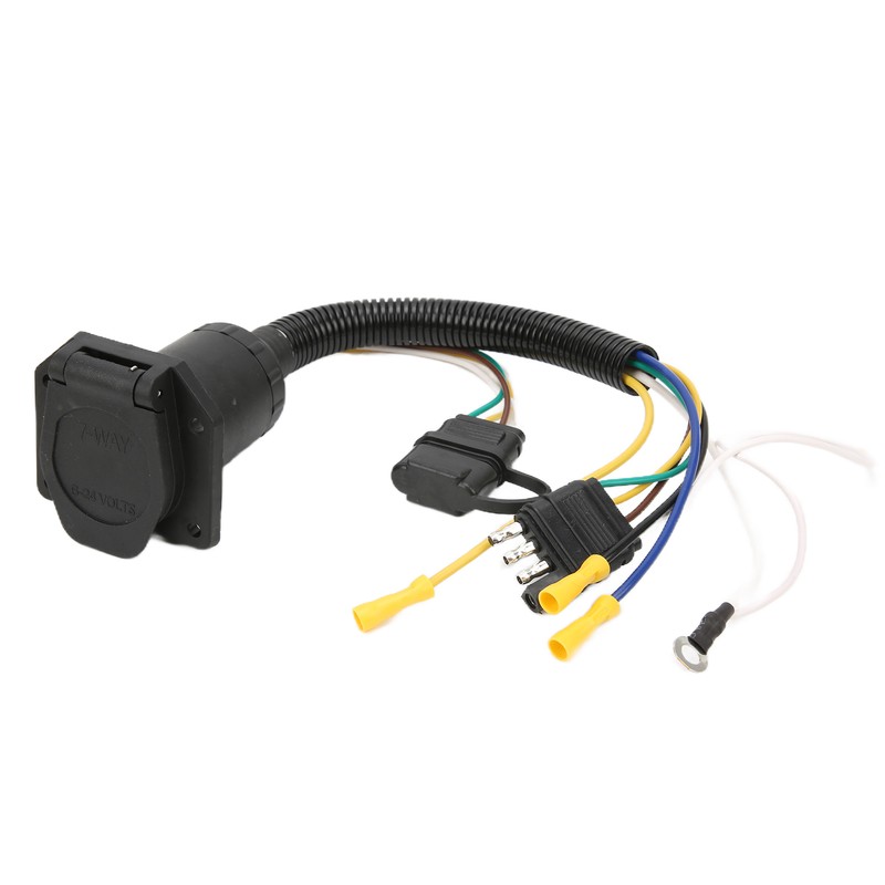 Trailer Wiring Adapter 4 Way to 7 Way Round Trailer