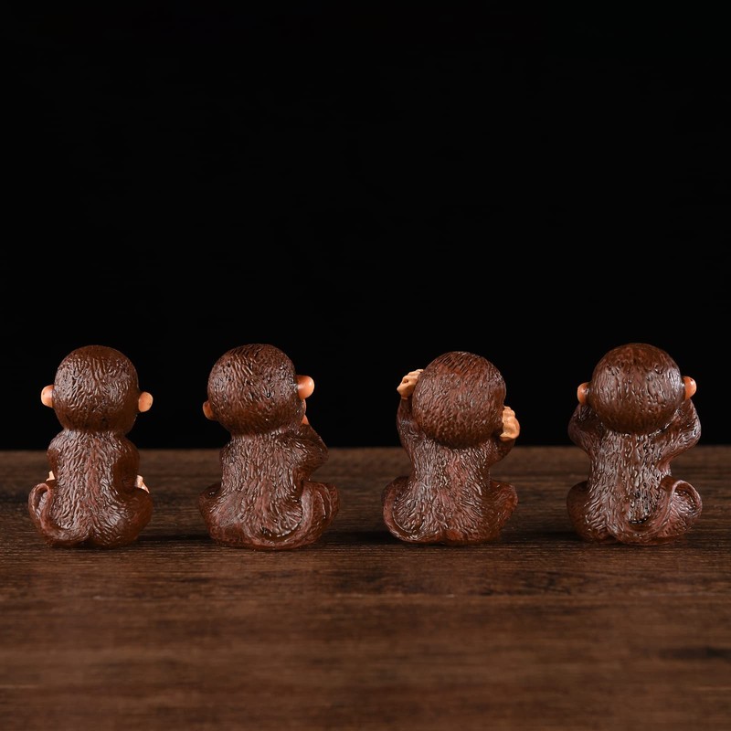 BRABUD Fengshui Resin See no Evil Hear no Evil Speak