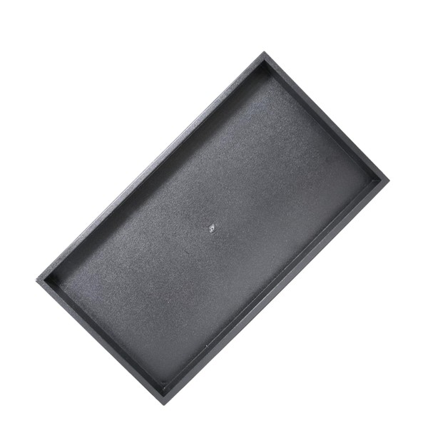 Novel Box Black Plastic Jewelry Display Tray 14.75x8.25x1.15 (No Lid)