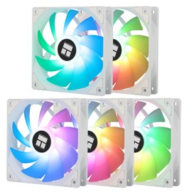 TR-TL-C12CW-S X5 CPU Cooler Fan 12cm Silent Cooling Fan,Desktop CPU Fan,ARGB LED Light,with 1550RPM Speed,Suitable for Chassis, CPU Coolers and Water Cooling Radiators