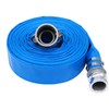 1" x 100ft PVC Lay Flat Discharge Hose With Aluminum