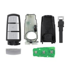 433MHZ 3 Buttons For VW Passat Magotan B6 B7 3C CC Volkswagen Remote Car Key Fob Fccid: 3C0959752BA with ID48 Chip Key Ring