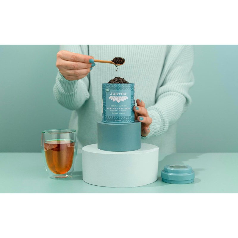 JusTea KENYAN EARL GREY | Loose Leaf Black Tea |