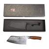 TUO Cutlery Cleaver Knife - Japanese AUS-10 Damascus Steel Hammered