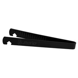 Pinzas para tostadora con gancho para horno (negro)