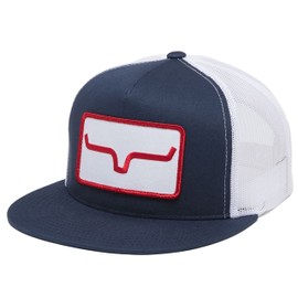 Kimes Ranch Gorra unisex azul marino con ventilación para camionero, color azul marino, talla única, Azul Marino, Talla única