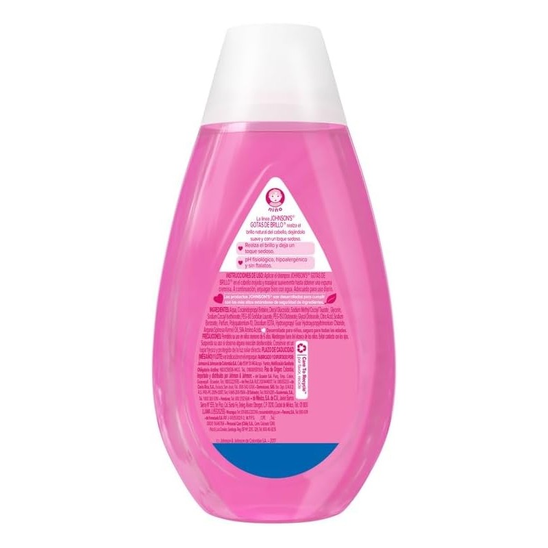Johnson's JBABY SHAMPOO GOT DE BRILLO 12X200