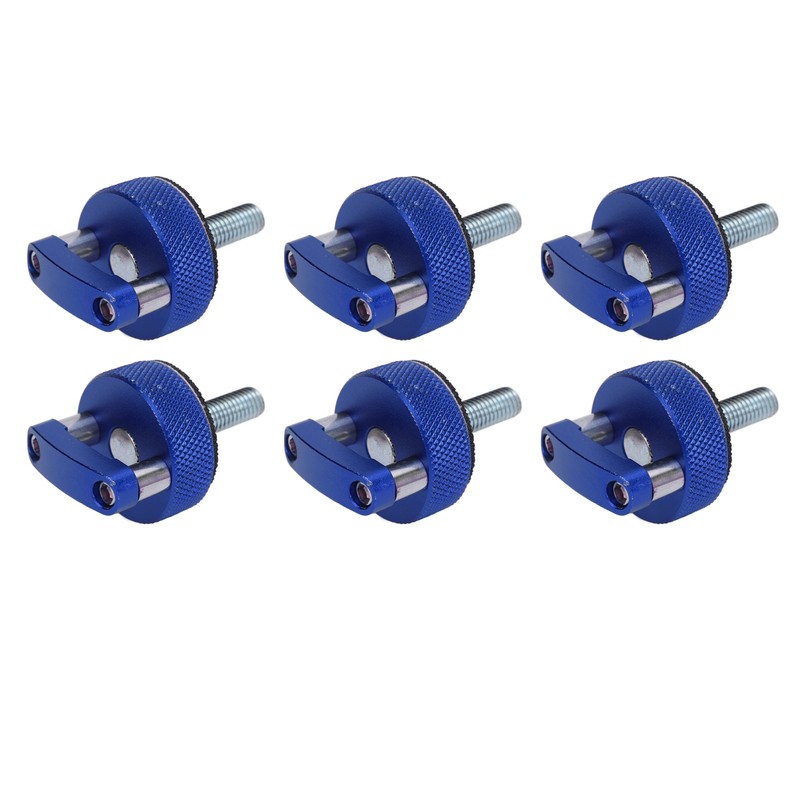 6PCS Hard Top Quick Removal Fastener Thumb Screw with D