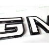 Auto GMC Rear Tailgate Gloss Black White GMC Emblem GMC