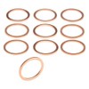 Pack of 10 Sealing Rings 18 x 22 mm Oil