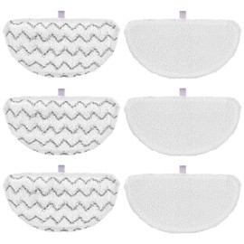 6 Pack 1940 for Bissell Steam Mop Pads for Bissell PowerFresh Steam Mop 1806 1544 1440 2075A 2685A 1940W 19404 Series, Model 19402 19408 1940a 1940f 1940q 1940t B0006 B0017, Part #5938#203-2633