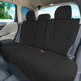 FH Group Custom Fit Car Seat Covers Specifically Made for 2019-2024 Subaru Forester, Black Ultraflex Neoprene Seat Covers, Rear Set for Subaru Forester, Subaru Accessories