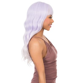 New Born Free Synthetic Full Wig - CUTIE WIG COLLECTION LONG WAVY CT157 (LAVENDER)