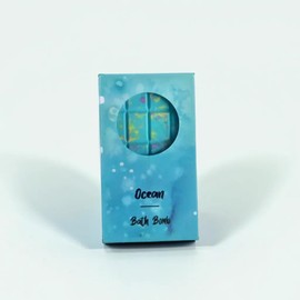 Chocolate Form Bath Bomb | Nontoxic | Made from Sea Salt | Organic | Vegan Product | Eco | Gift Idea for Men and Women (Ocean)