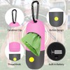 2 Pack Dog Poop Bag Dispenser with Built-in LED Flashlight,