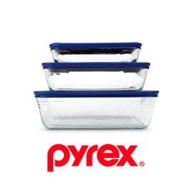 Pyrex square cupboard 3 layers / 파이렉스 사각찬통3단