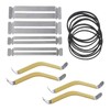 Guitar Rubber Coated String Spreaders Fingerboard Guard with Rubber Band