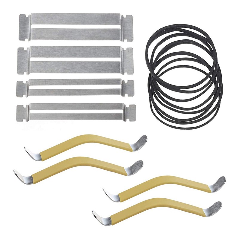 Guitar Rubber Coated String Spreaders Fingerboard Guard with Rubber Band