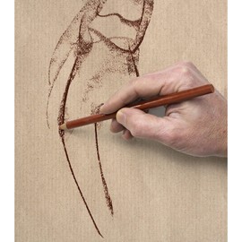 Clairefontaine 96545C Kraft Paper Pad Glued, Ideal for Dry Techniques, 100 Sheets, DIN A4, 21 x 29.7 cm, 90 g, Brown