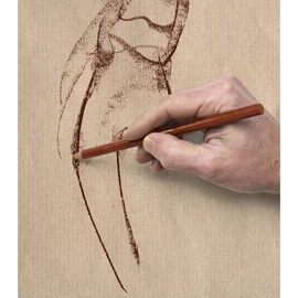Clairefontaine 96545C Kraft Paper Pad Glued, Ideal for Dry Techniques, 100 Sheets, DIN A4, 21 x 29.7 cm, 90 g, Brown