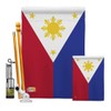 Philippines Garden House Flags Kit Regional Nationality Nation International World