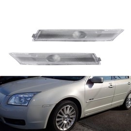 Tonsya Clear housing For 2006-2009 Ford Fusion & Mercury Milan Front Bumper side Marker housing CH2551118,CH2550118,55055147,55055146