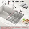 MERRYBOX Roll Up Dish Drying Rack, Over The Sink Dish