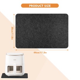 Heat-Resistant Mat, Non-Slip Heat-Insulating Mat, Heat-Insulating Mat for Air Fryers, Fining Tables, Coffee Machines and Ovens