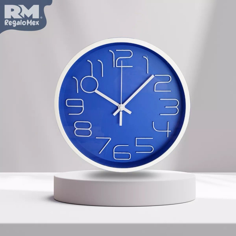 Rm Regalomex Reloj Análogo De Pared Diseño Innovador 30 Centímetros