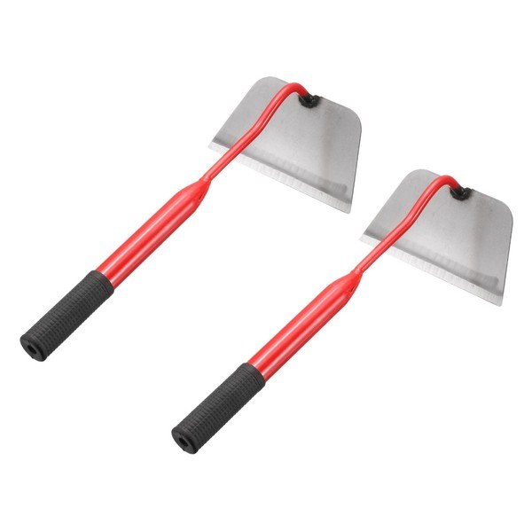 HARFINGTON 2pcs Garden Hoe 16.14" x 7" Steel Hoe Garden
