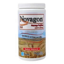 Suplemento Nutricional Polvo Psyllium Natural Novagon 400g Vegano