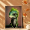 PUAGEMTI Diamond Painting Kits for Adults, Green Smiling Lizard 5D
