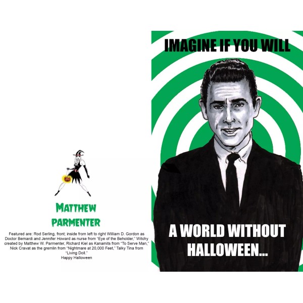 Made by Matthew Parmenter Halloween 5 Greeting Cards w/ Envelopes