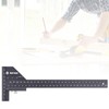 T-Shaped Carpenter Ruler, Aluminum Alloy, Material Woodworking Scribing Ruler, For